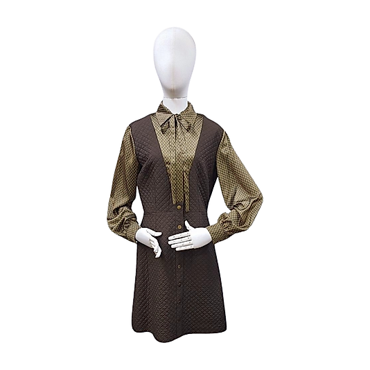 Kapitone Saten Elbise