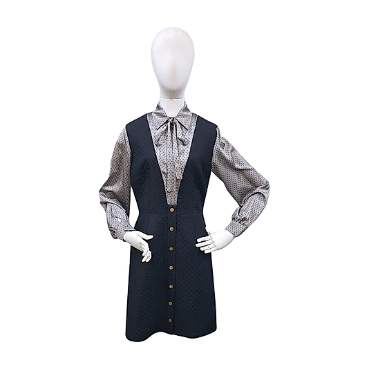 Kapitone Saten Elbise